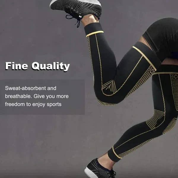 Copper Comfort Compression Knee Sleeves (2-Pack)